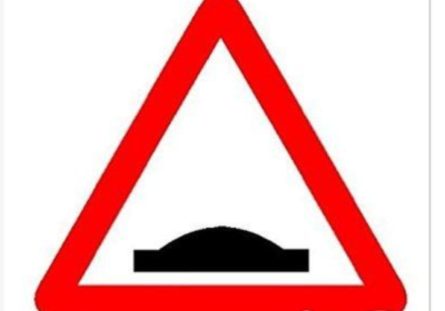 Aluminum-reflective-safety-hump-warning