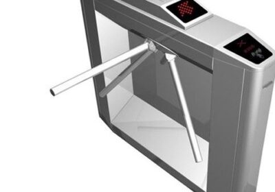 Barcode-Full-Automatic-Waist-Height-Tripod-Turnstiles