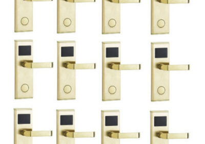 Door-Lock-With-RFID-Card-Access-Control-Gold-11-Set