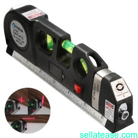 Multipurpose Laser Level Laser Measure Line 8ft+ Measure Tape Ru
