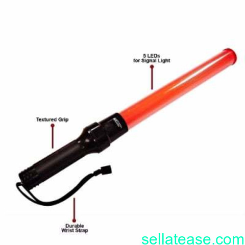 22″ Signal Traffic Wand LED Flashlight Torch with Strobe Functio