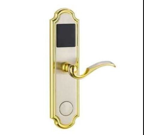 door lock with rfid card access control – golden edge – 1 set