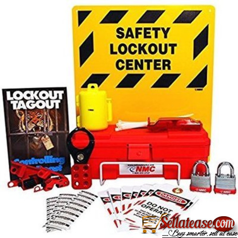 11 Piece Electrical Lock Out & TagOut LOTO Safety Center Kit by hiphen