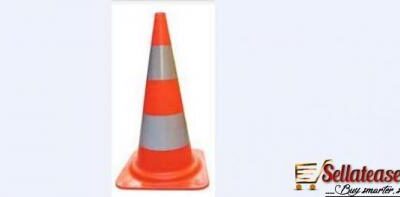 28-ORANGE-SAFETY-TRAFFIC-PVC-CONES-WITH-TWO-REFLECTIVE-COLLARS-SET-OF-5-BY-HIPHEN
