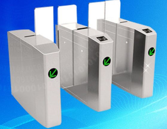 Stainless Steel Outdoor Flap Barrier Turnstile Noiseless Speed Gate BY HIPHEN SOLUTIONS