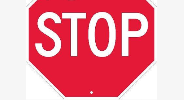 60cm Aluminum Reflective Octagonal Stop Sign by hiphen