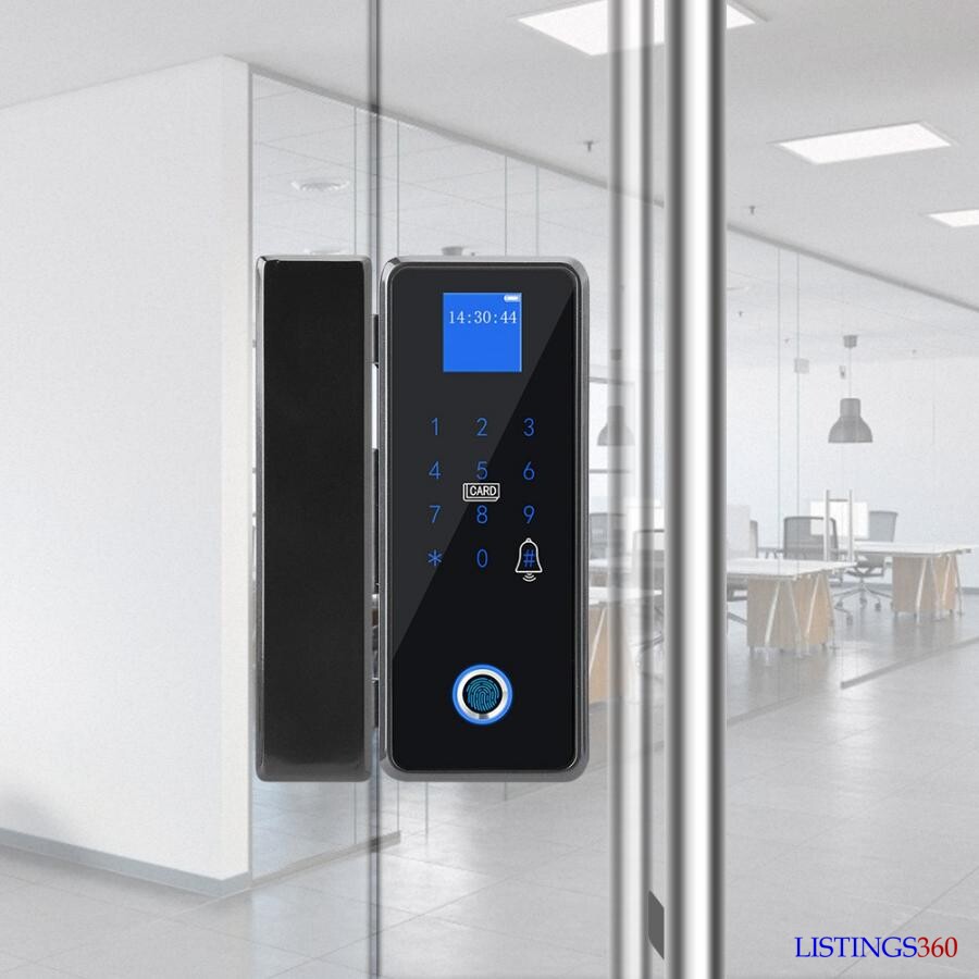 ALPHAR G176 Fingerprint + Password Pin Glass door Lock BY HIPHEN SOLUTIONS