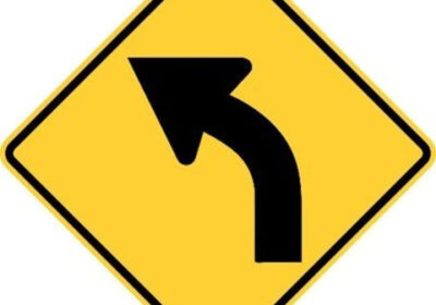 Aluminum-Reflective-Safety-Left-Curve-Warning-BY-HIPHEN-SOLUTIONS