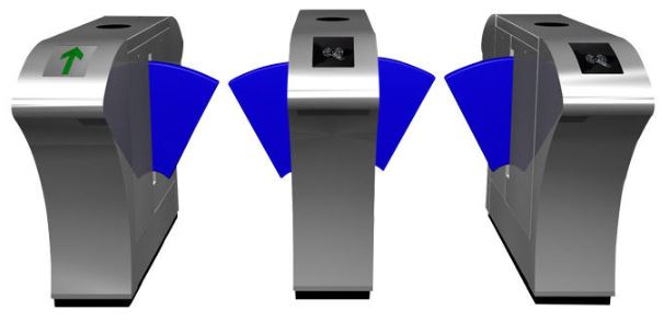 Flap Barrier Gate Waist High Turnstile BY HIPHEN SOLUTIONS