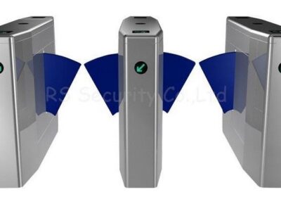 Bi-Directional-Wide-Lane-Flap-Barrier-Gate-With-IR-Sensor