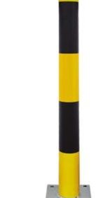 Black-and-Yellow-Steel-Warning-Posts