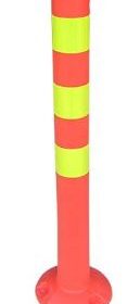 Elastic-plastic-warning-post