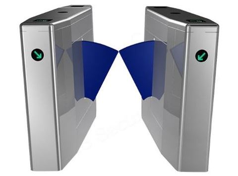 Metal Flap Barrier Access Control Turnstile Gate BY HIPHEN SOLUTIONS