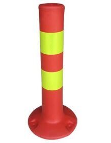 Orange-Reflective-Warning-Post