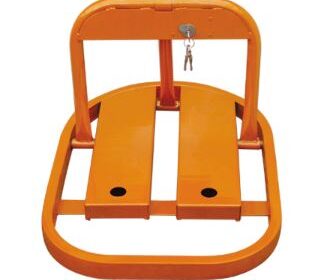 Orange-manual-parking-barrier-post-1