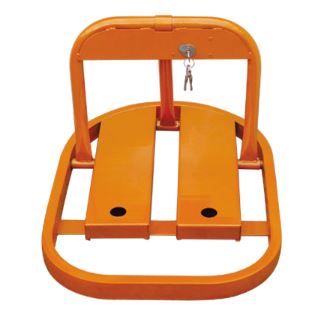 Orange Manual Parking Barrier Post BY HIPHEN SOLUTIONS