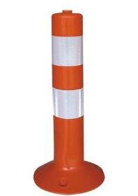 Red-Reflective-Warning-Post