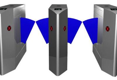 Retractable-RFID-Card-Reader-Flap-Barrier-Gate-Alarm-Flap-Barrier