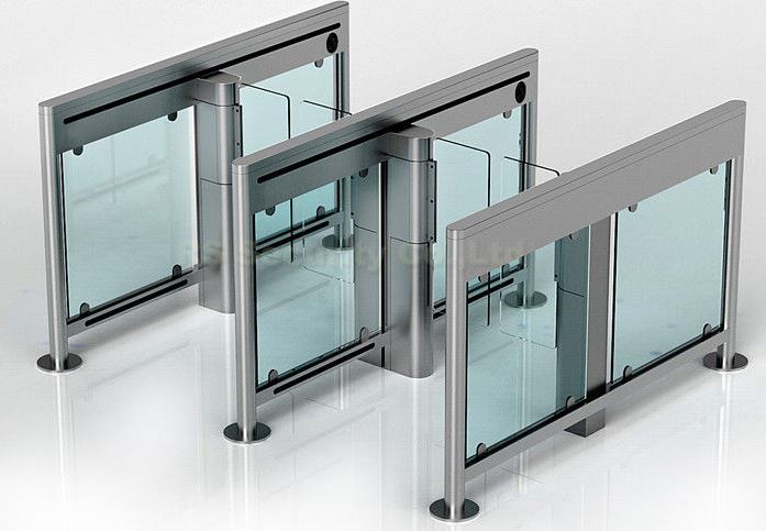 Slim Wing Access Control Barriers Toughened Glass BY HIPHEN SOLUTIONS