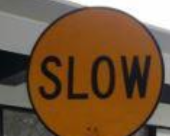 Traffic-slow-sign