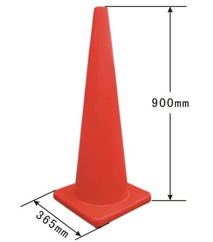 36″ Orange PVC Traffic Cone BY HIPHEN SOLUTIONS