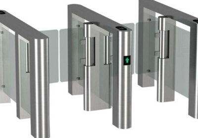 Automatic-Supermarket-Swing-Gate-Bi-Direction-IR-Sensor-Barrier-Turnstile