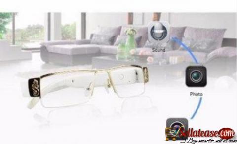 Hidden Camera Eyeglasses – White by hiphen solutions