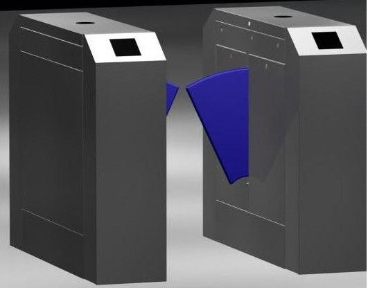 IR Sensor Flap Barrier Turnstile Security System BY HIPHEN SOLUTIONS
