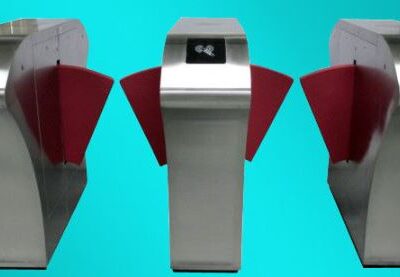 Stainless-Steel-Waist-High-Turnstiles-Flap-Barrier-Gate-Optical-Turnstile
