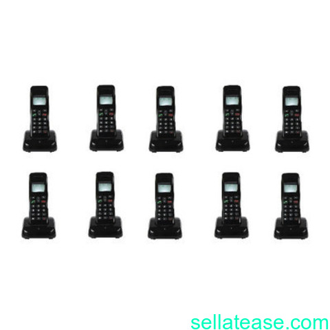 Mobile Wireless Intercom Phone – 9 Extensions Cordless Handsets