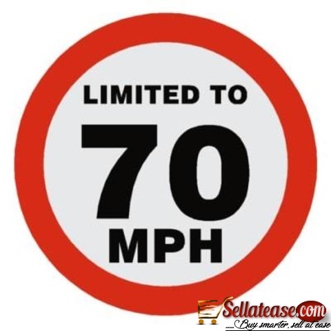Aluminum Reflective Safety Maximum Speed Warning Sign BY HIPHEN