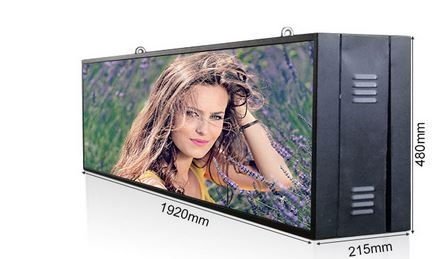 Outdoor Full Color Double Sides LED Sign 1920×480mm BY HIPHEN SOLUTION