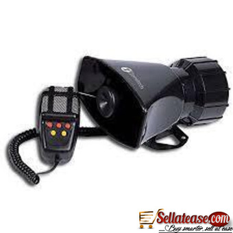 5 Tone Sound Car Siren Vehicle Horn With Mic PA Speaker System Emergency Sound Amplifier – 60W