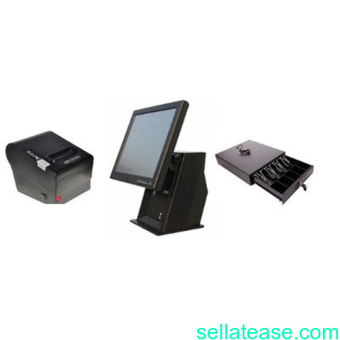 Point of Sale System Hardware Only Kit F – 15” Touchscreen,