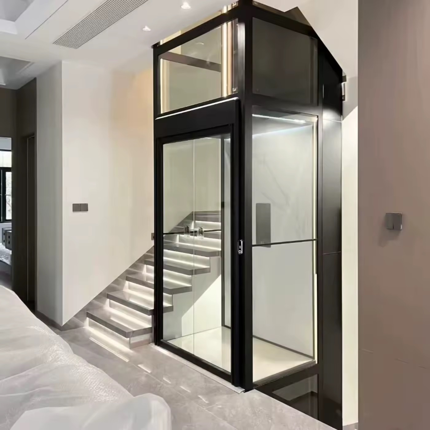 Premium 2 Floor 2 Passenger Home Elevator in Nigeria by hiphen
