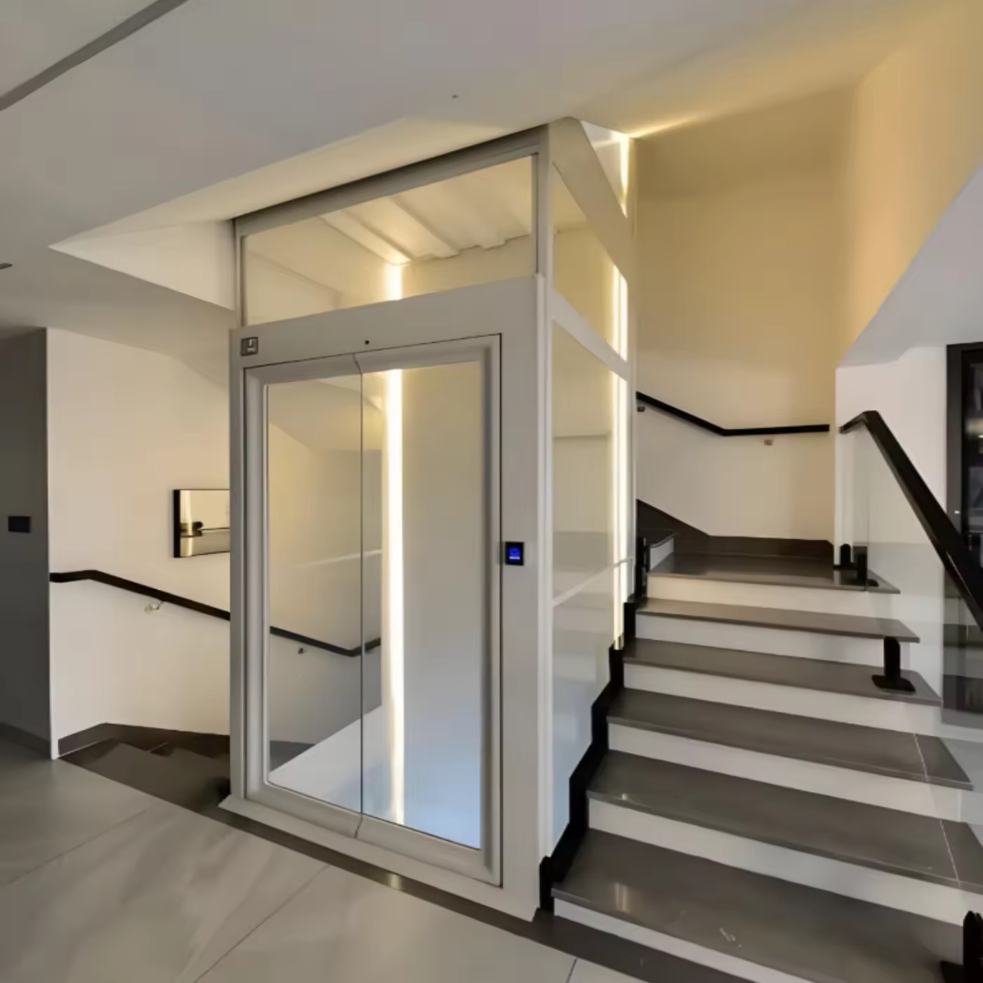 Luxury 2 Floor 2 Passenger Home Elevator in Nigeria By Hiphen