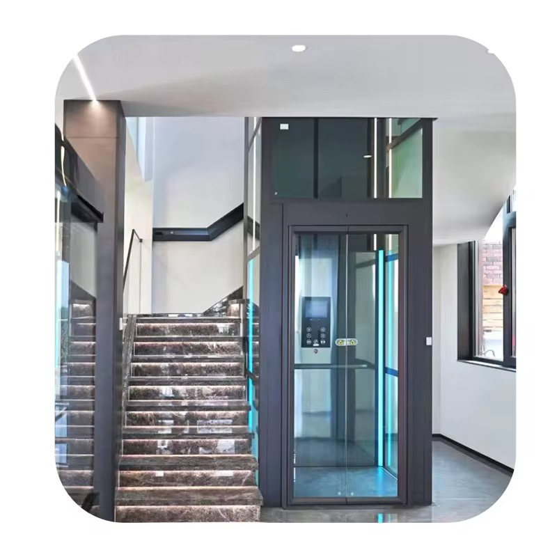 4 Floor 2 Passenger Home Elevator with Emergency Call Function by hiphen