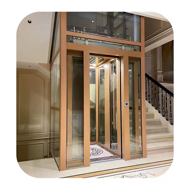 4 Floor 2 Passenger Home Elevator with Stainless Steel Cabin by hiphen