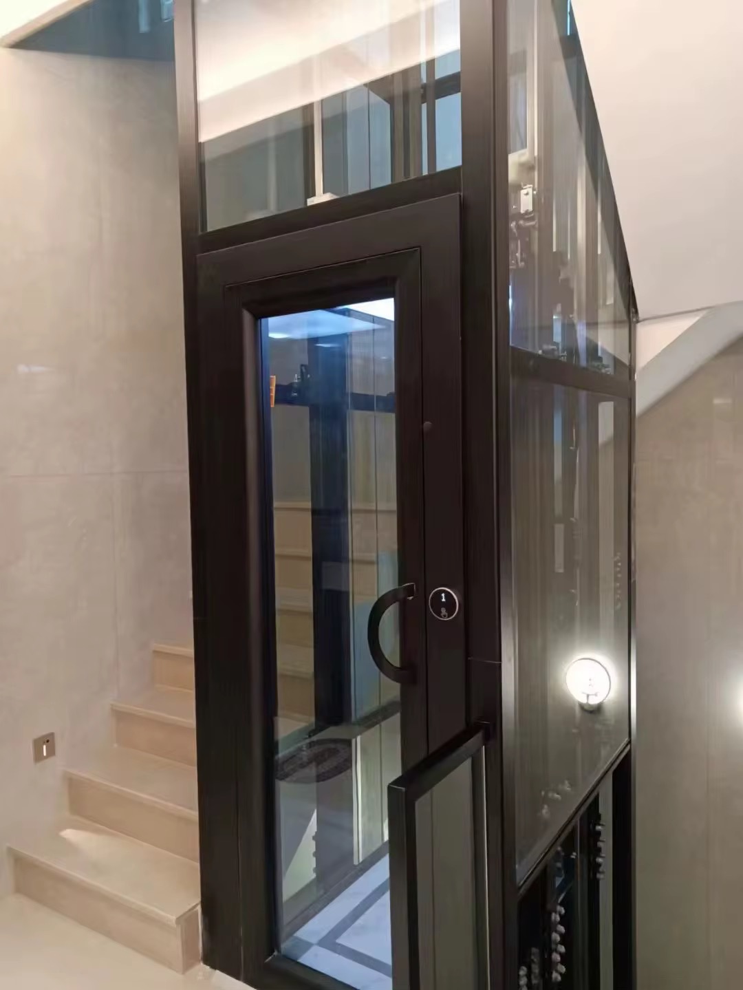 Space-Saving 4 Floor 2 Passenger Home Elevator by hiphen
