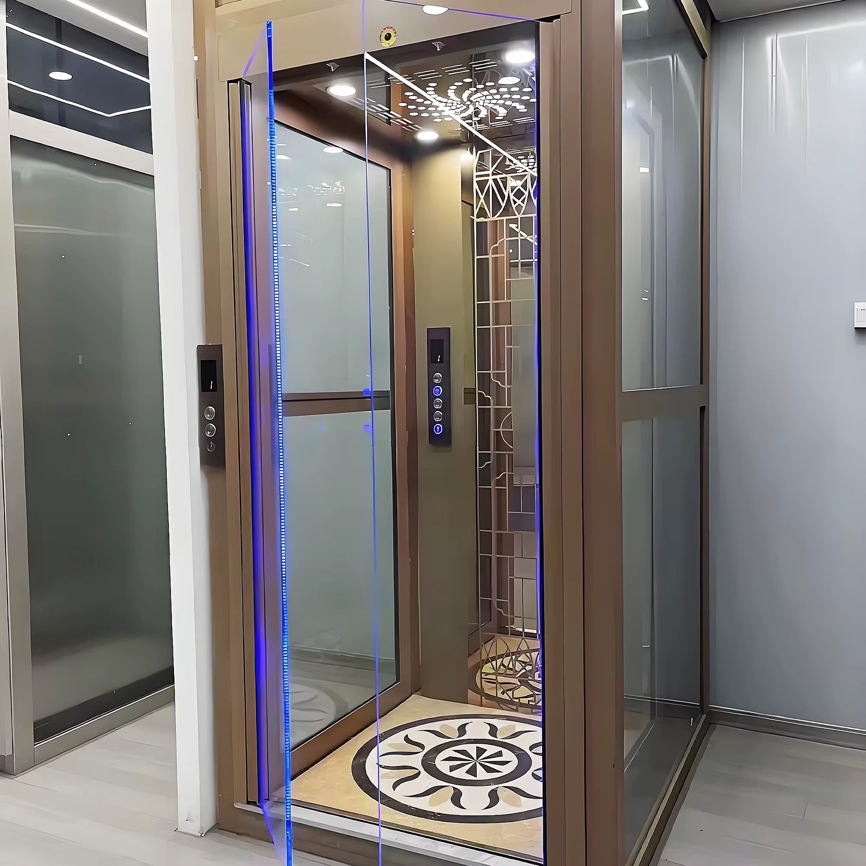 Silent-Drive 4-Floor Hydraulic Lift for Residences by hiphen