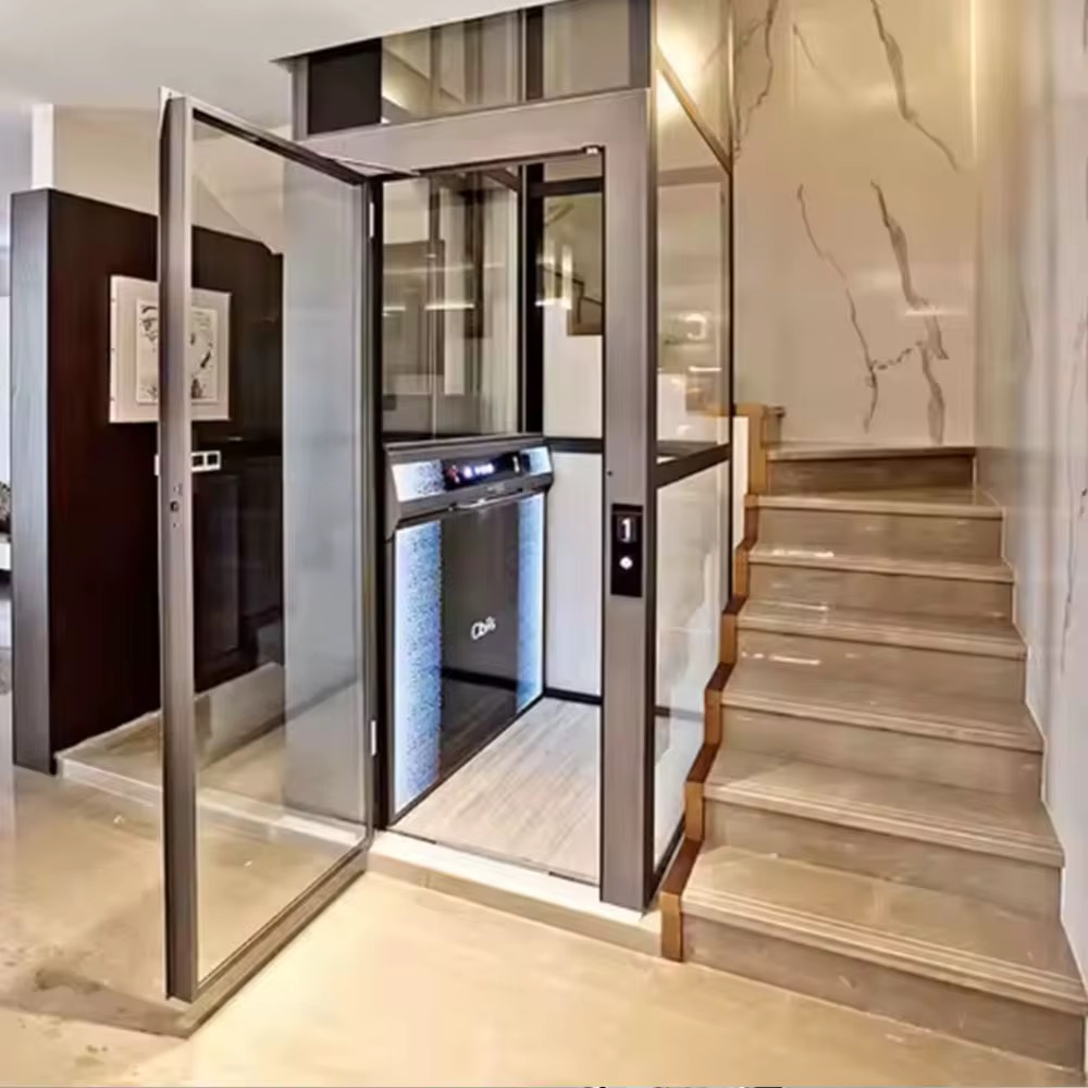Energy-Efficient 4-Stop Hydraulic Lift for Homes by hiphen