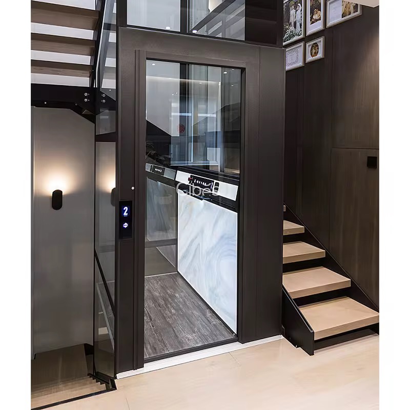 Customizable 4-Stop Hydraulic Gearless Lift by hiphen