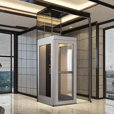 High-Performance 4-Stop Hydraulic Gearless Elevator by hiphen