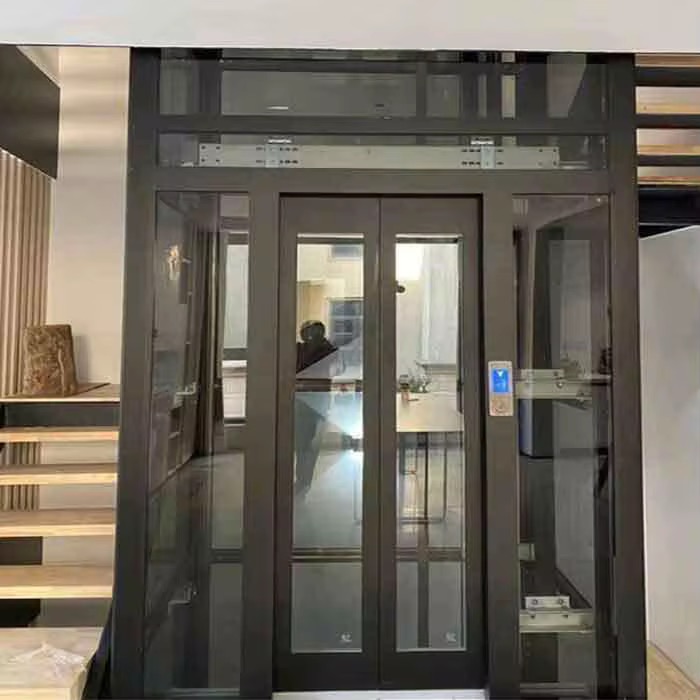 Advanced 4-Stop Hydraulic Gearless Residential Lift by hiphen