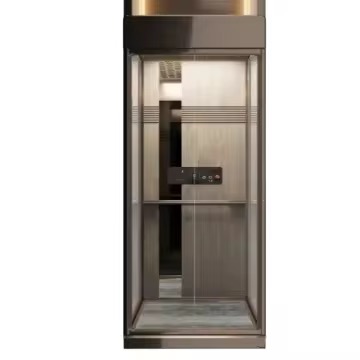 Space-Saving 4-Stop Hydraulic Gearless Home Elevator by hiphen