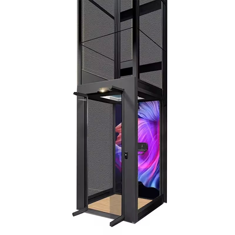 Portable Shaftless Elevator with Custom Color Finishes by hiphen