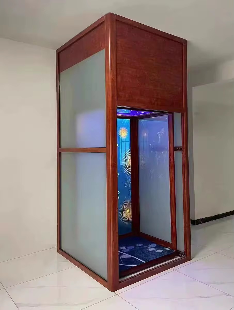 Portable Shaftless Elevator with Touchscreen Control Panel by hiphen