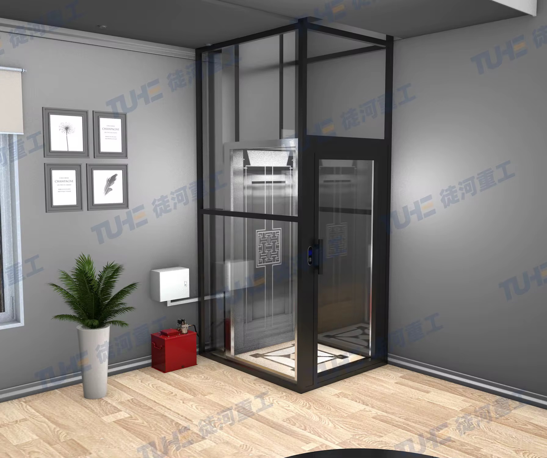 Pitless Indoor Home Lift – AeroLite Model by hiphen