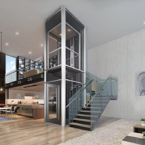 Outdoor Dual-Entry Home Elevator by hiphen