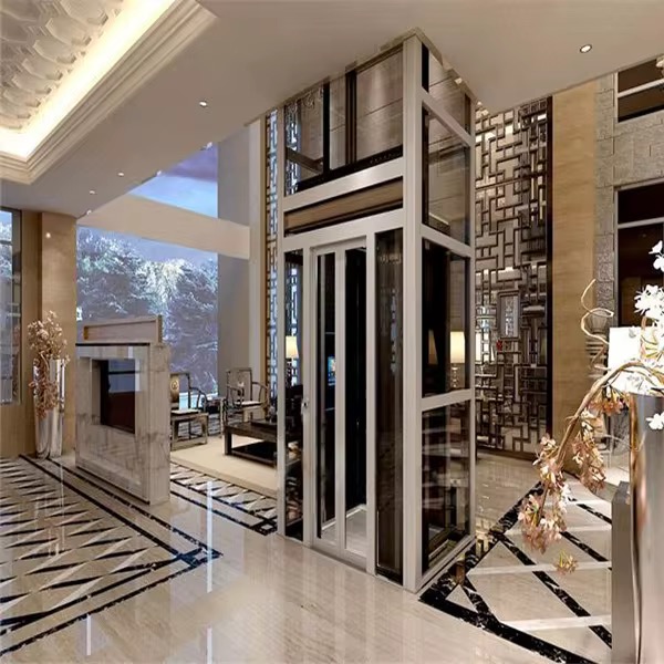 Compact Round Panoramic Lift for Private Residences by hiphen